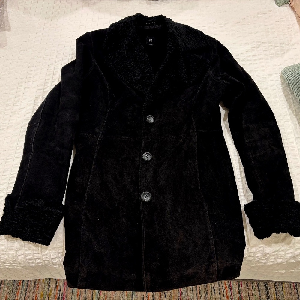Vintage Genuine Suede Leather Jacket, Size M